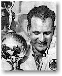 Bob Hayward with Detroit Memorial Trophy